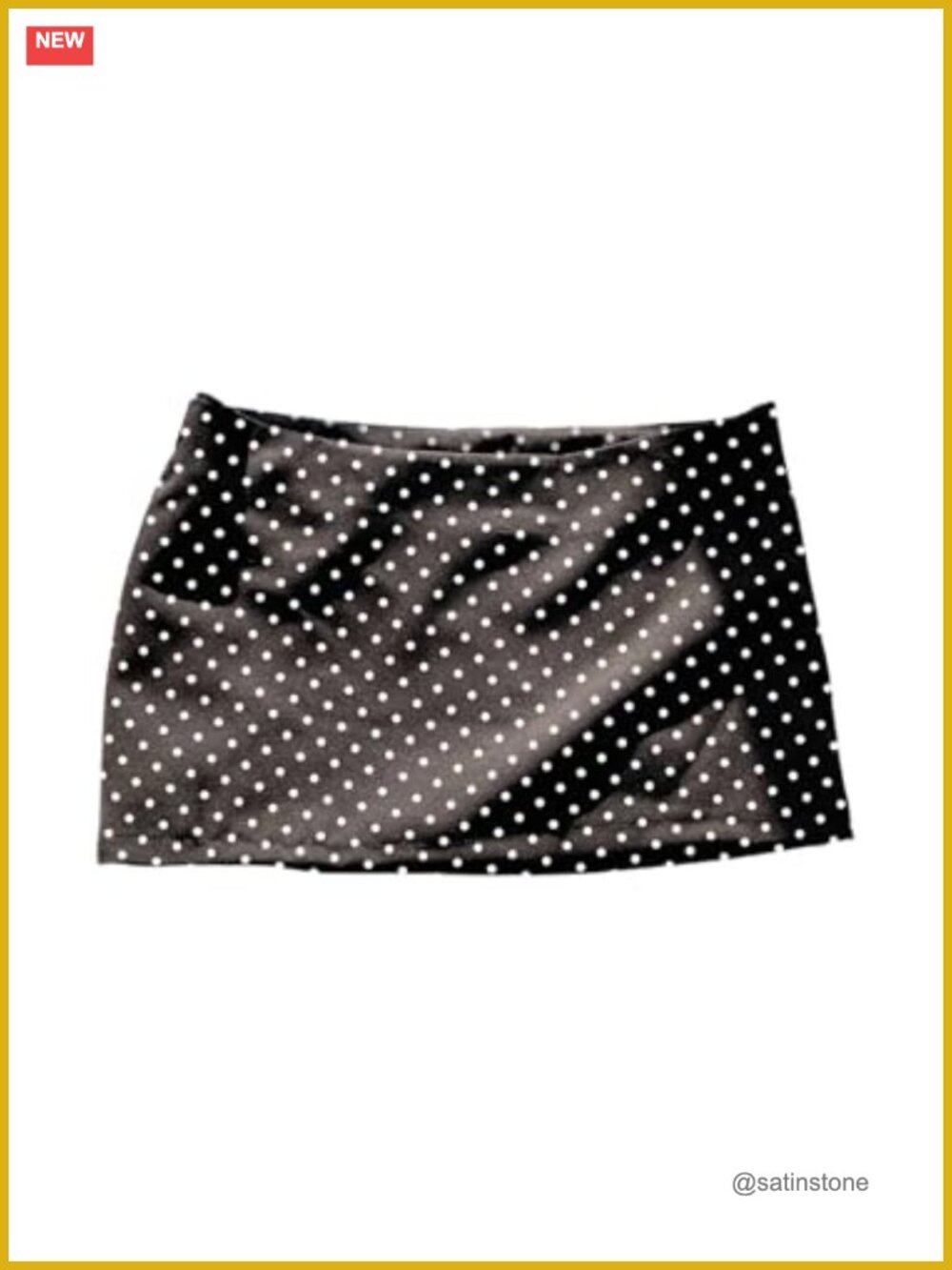 Women's Polka Dots Mini Skirt Low Rise Y2K Micro Bodycon